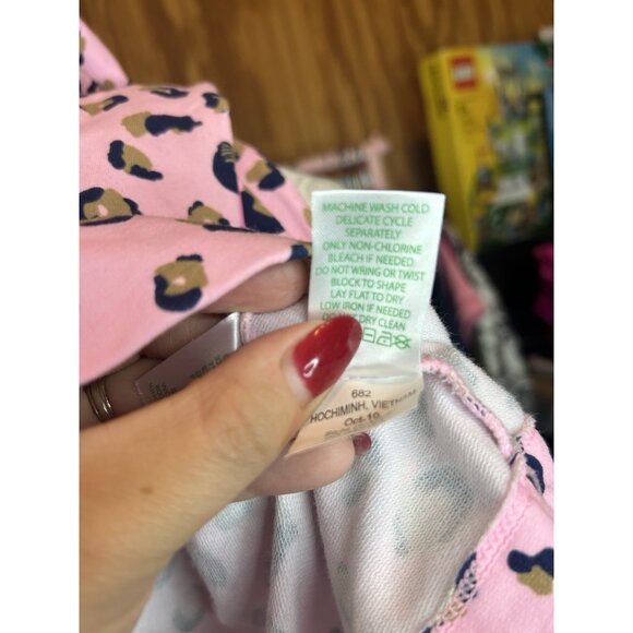 Lilly Pulitzer Beline Dress XXS in Pink Blossom Seeing Spots Long Sleeve Mini - Picture 11 of 11